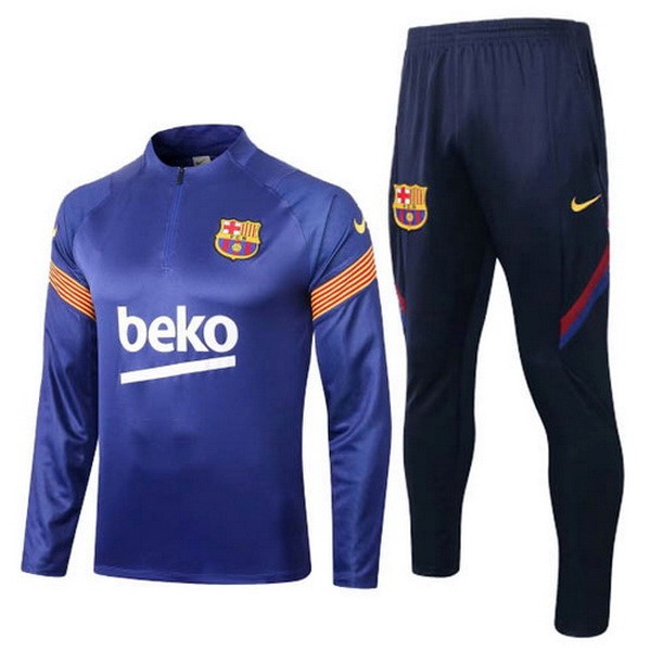 Survetement Football Barcelone 2020-21 Bleu Orange